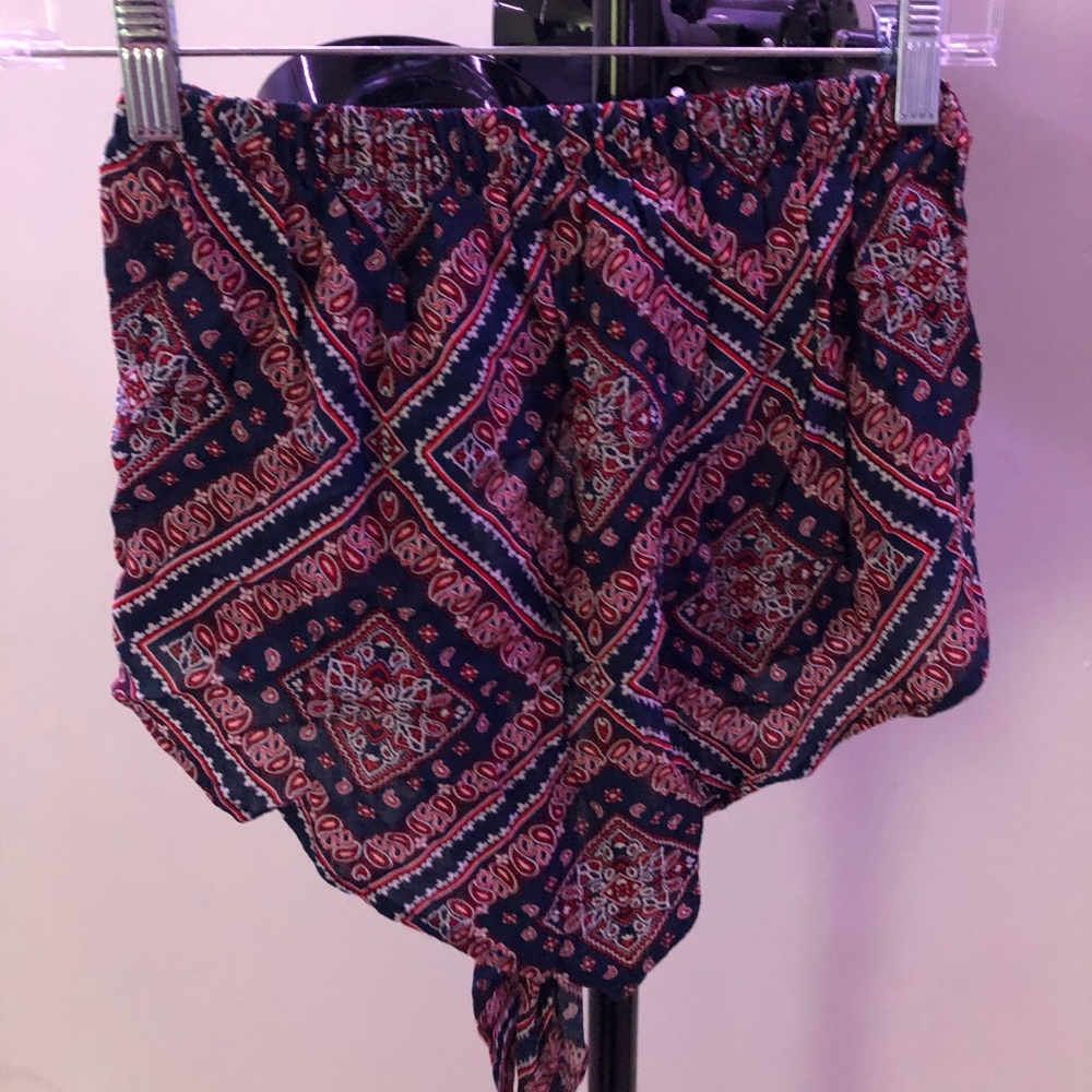 NWT Bandeau Scarf Bandana Top